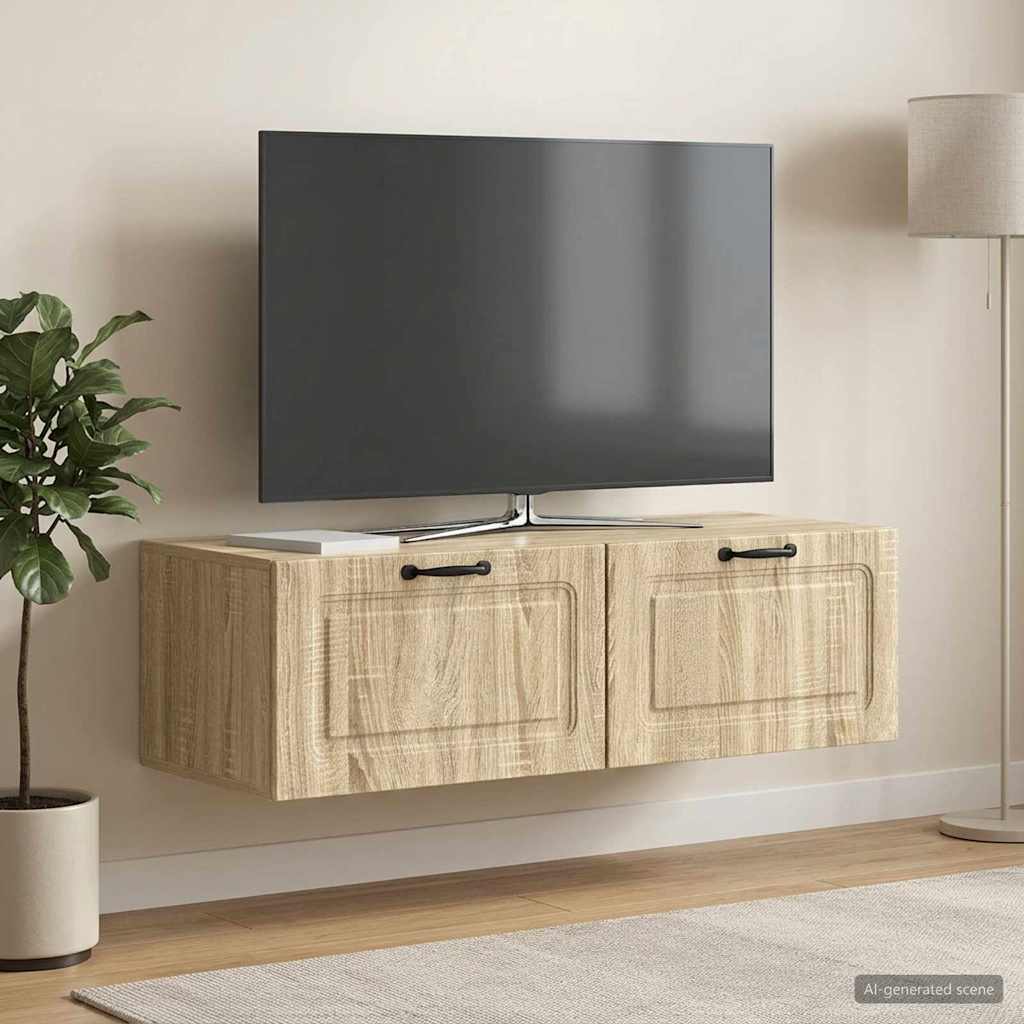 Wall-Mounted TV Cabinet Wall-mounted Sonoma Oak 98 x 41 x 30 cm