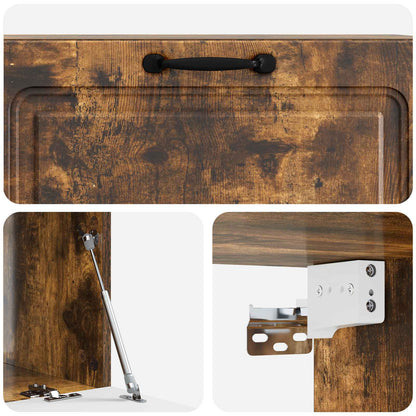 Wall-Mounted TV Cabinet Wall-mounted Smoked Oak 98 x 41 x 30 cm