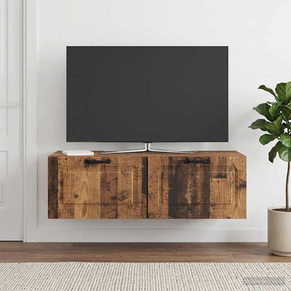 Wall-Mounted TV Cabinet Wall-mounted Old Wood 98 x 41 x 30 cm