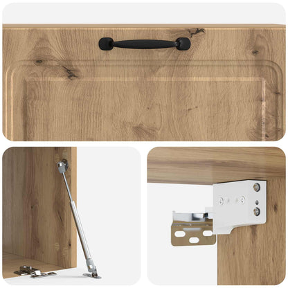Wall-Mounted TV Cabinet Artisan Oak 98 x 41 x 30 cm