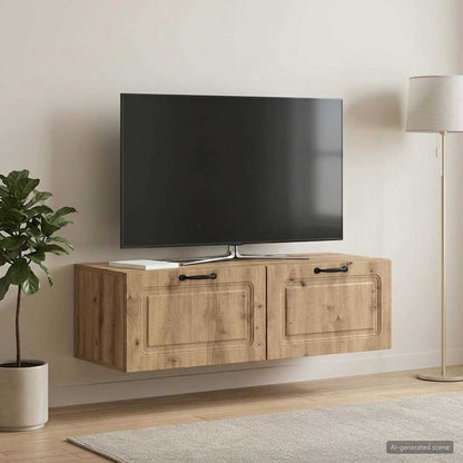 Wall-Mounted TV Cabinet 98 x 41 x 30 cm Artisan Oak