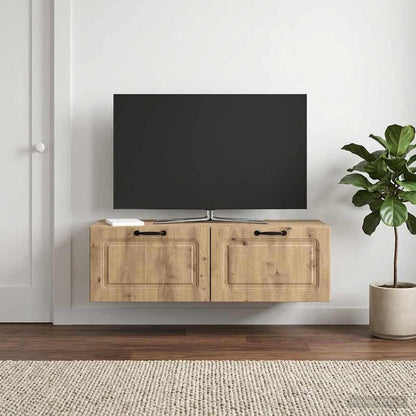 Wall-Mounted TV Cabinet 98 x 41 x 30 cm Artisan Oak