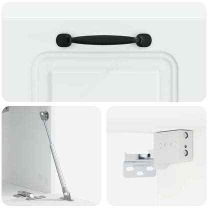 Wall-Mounted TV Cabinet White 59.5 x 31 x 30 cm Engineered Wood