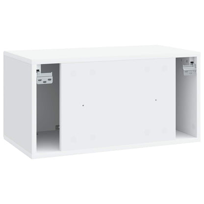 Wall-Mounted TV Cabinet White 59.5 x 31 x 30 cm Engineered Wood