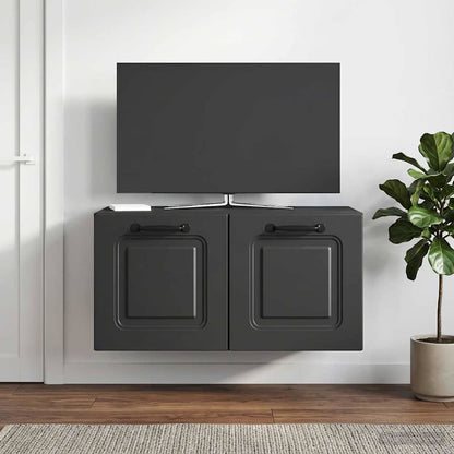 Wall-Mounted TV Cabinet Black 59.5 x 31 x 30 cm Engineered Wood