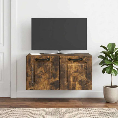 Wall-Mounted TV Cabinet Smoked Oak 59.5 x 31 x 30 cm
