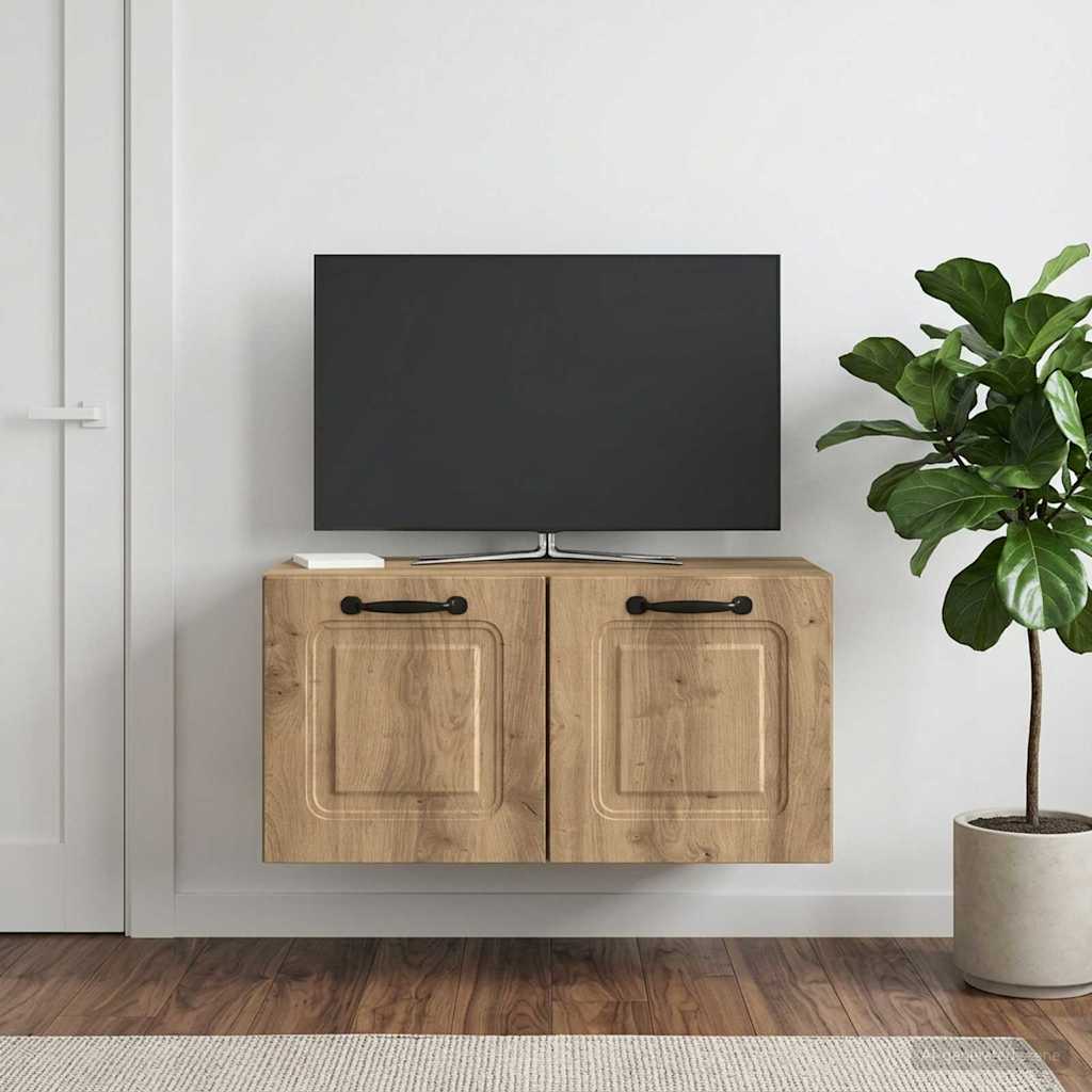 Wall-Mounted TV Cabinet 59.5 x 31 x 30 cm Artisan Oak
