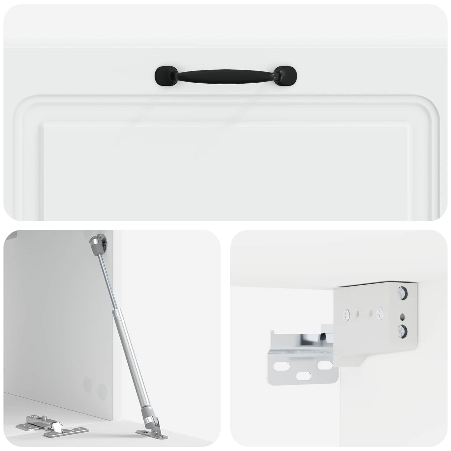 Wall-Mounted TV Cabinet White 78.5 x 31 x 30 cm Engineered Wood