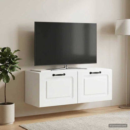 Wall-Mounted TV Cabinet White 78.5 x 31 x 30 cm Engineered Wood