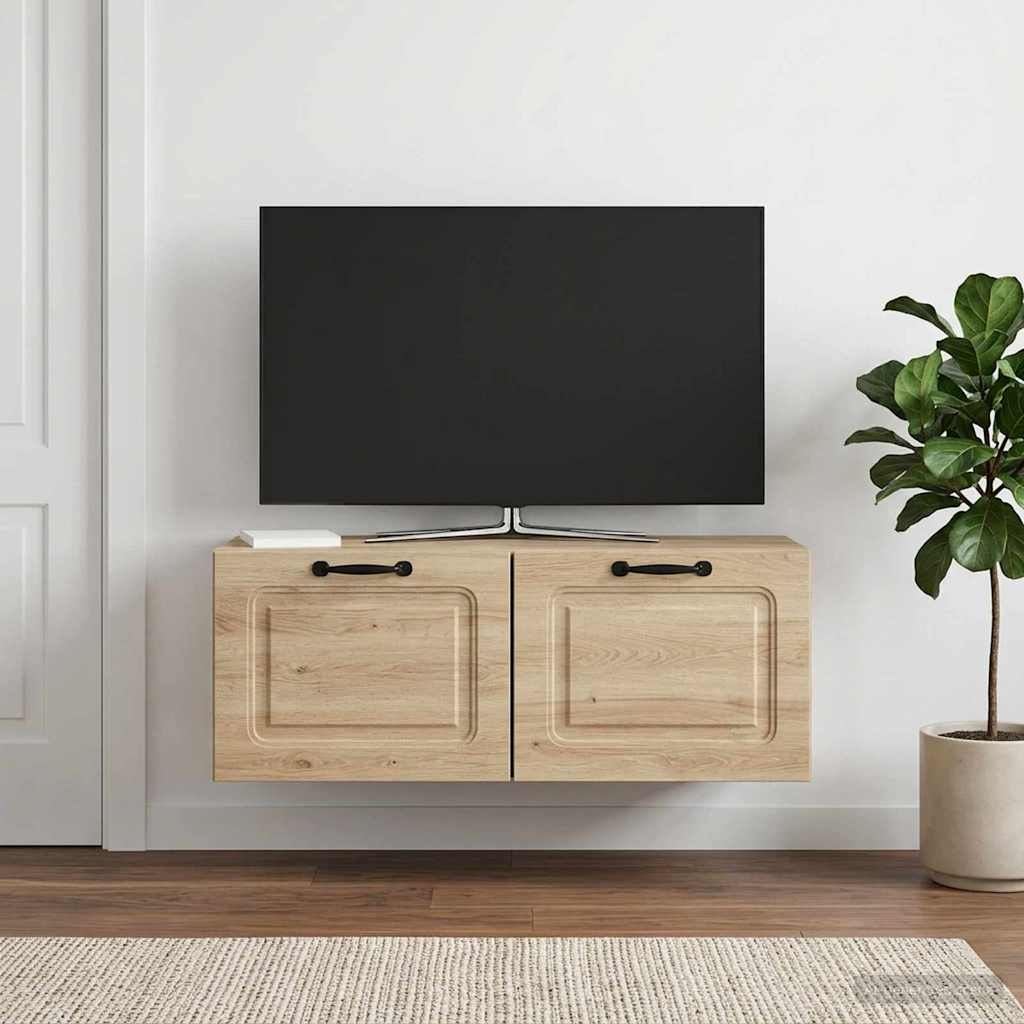 Wall-Mounted TV Cabinet Concrete Grey 78.5 x 31 x 30 cm