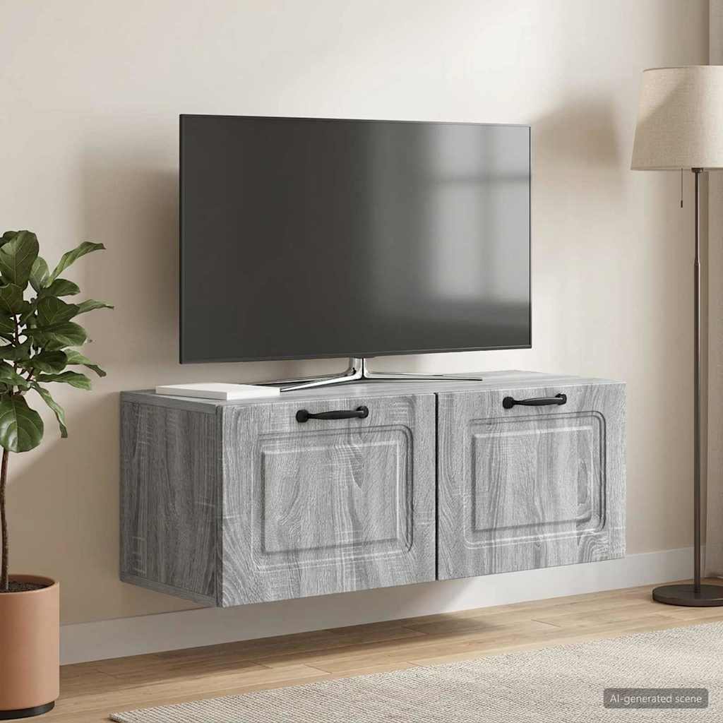 Wall-Mounted TV Cabinet 78.5 x 31 x 30 cm Grey Sonoma