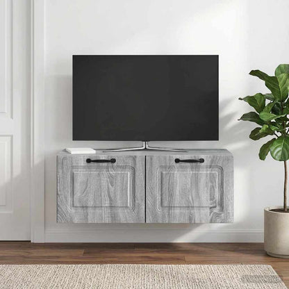 Wall-Mounted TV Cabinet 78.5 x 31 x 30 cm Grey Sonoma