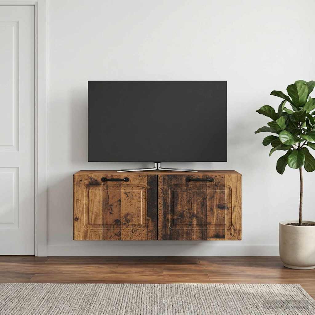 Wall-Mounted TV Cabinet Wall-mounted Old Wood 78.5 x 31 x 30 cm