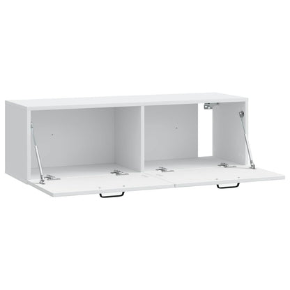 Wall-Mounted TV Cabinet White 98 x 31 x 30 cm Engineered Wood