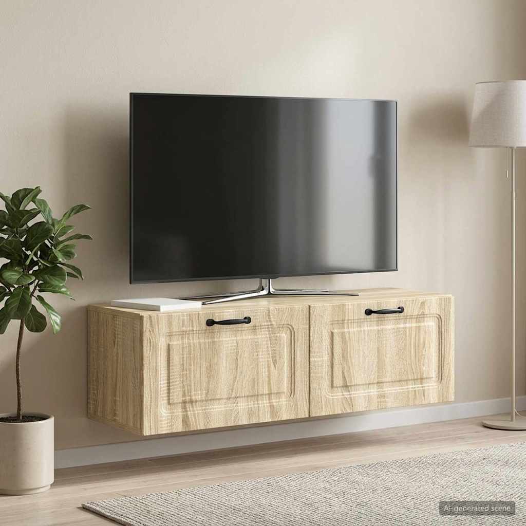 Wall-Mounted TV Cabinet Wall-mounted Sonoma Oak 98 x 31 x 30 cm