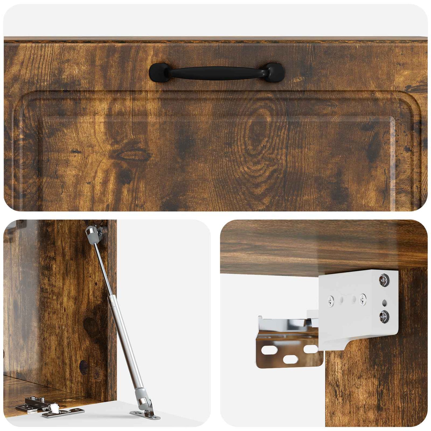 Wall-Mounted TV Cabinet Wall-mounted Smoked Oak 98 x 31 x 30 cm