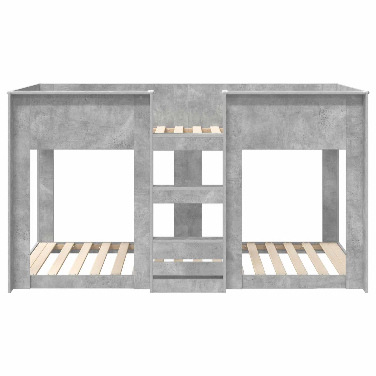 Bunk Bed for Kids Concrete Grey 90 x 190 cm Engineered Wood