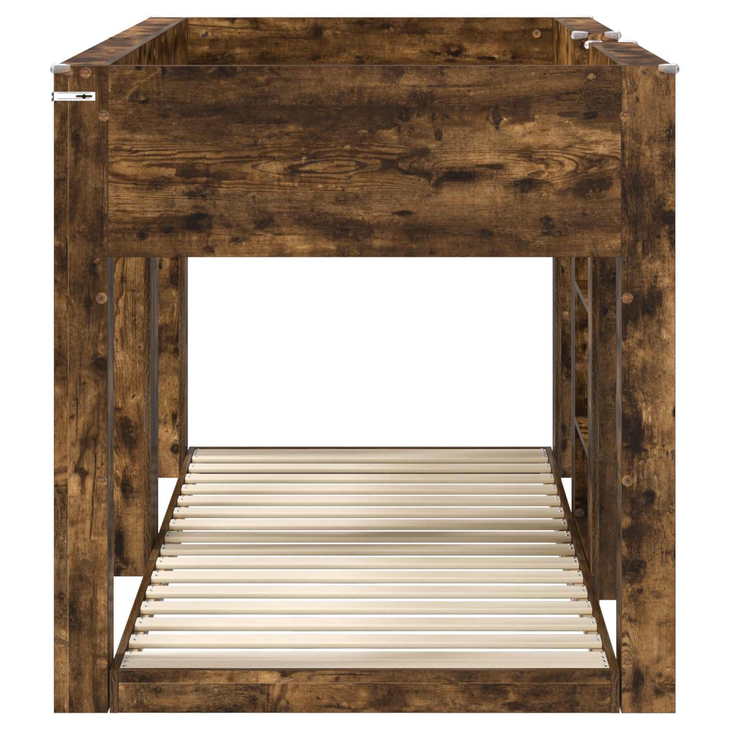 Bunk Bed for Kids Smoked Oak 90 x 190 cm Engineered Wood