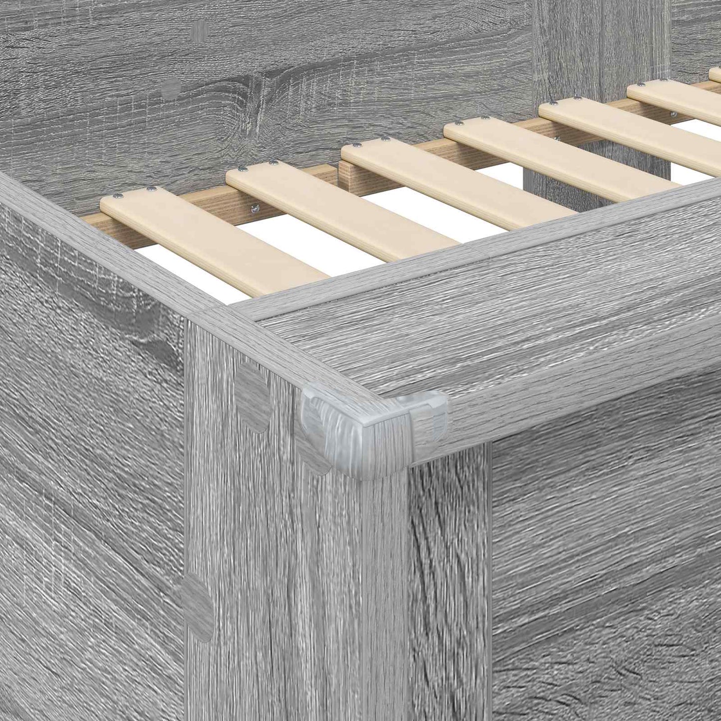Bunk Bed for Kids Grey Sonoma 90 x 190 cm Engineered Wood