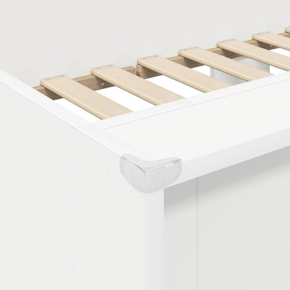Bunk Bed for Kids White 80 x 200 cm Engineered Wood