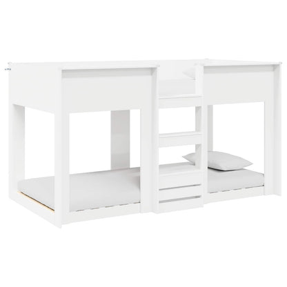 Bunk Bed for Kids White 80 x 200 cm Engineered Wood