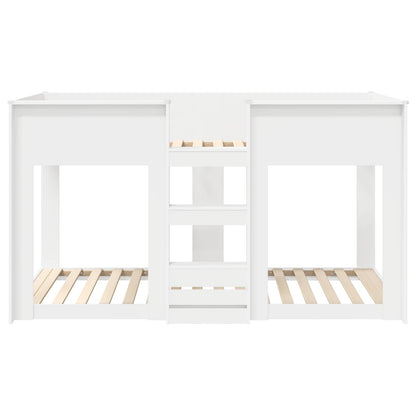 Bunk Bed for Kids White 80 x 200 cm Engineered Wood