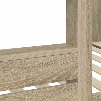 Bunk Bed for Kids Sonoma Oak 80 x 200 cm Engineered Wood
