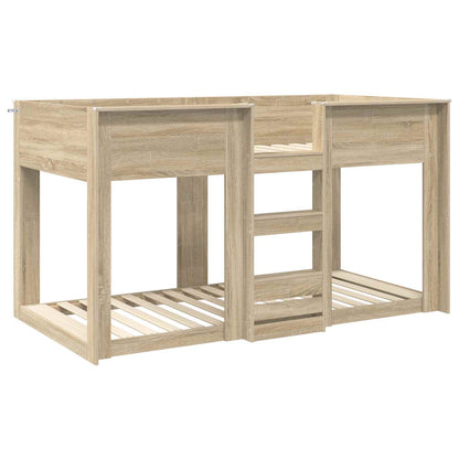 Bunk Bed for Kids Sonoma Oak 80 x 200 cm Engineered Wood