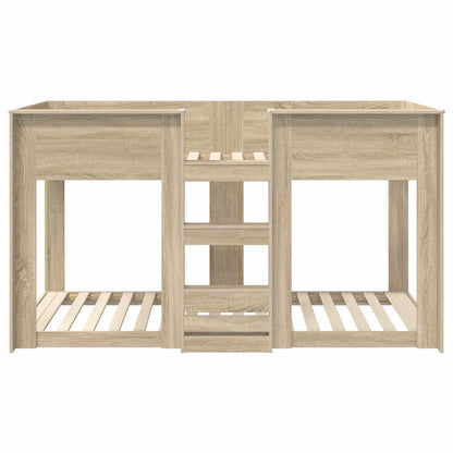 Bunk Bed for Kids Sonoma Oak 80 x 200 cm Engineered Wood