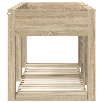 Bunk Bed for Kids Sonoma Oak 80 x 200 cm Engineered Wood