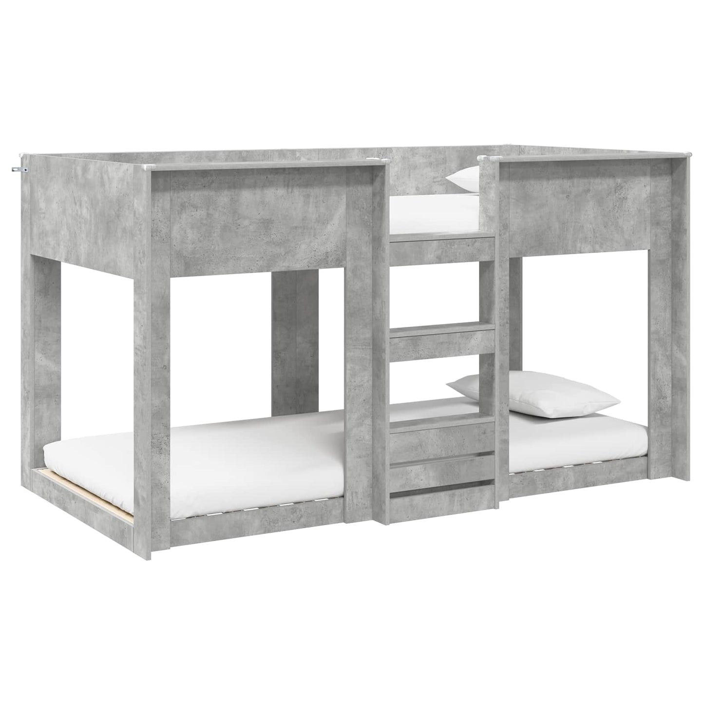 Bunk Bed for Kids Concrete Grey 80 x 200 cm Engineered Wood