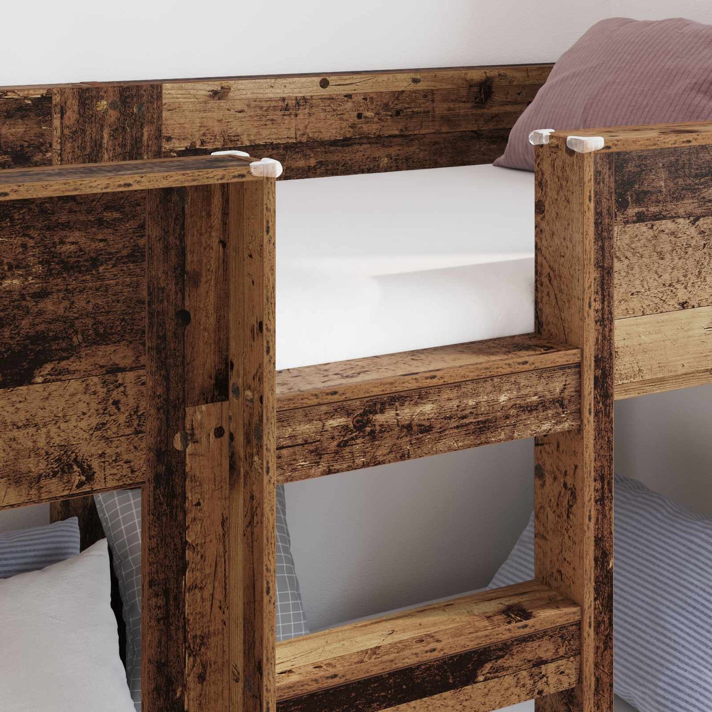 Bunk Bed for Kids Old Wood 80 x 200 cm Engineered Wood