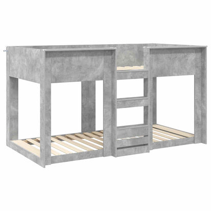 Bunk Bed for Kids Concrete Grey 90 x 200 cm Engineered Wood