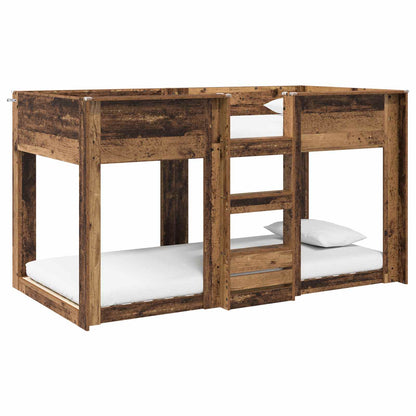 Bunk Bed for Kids Old Wood 90 x 200 cm Engineered Wood