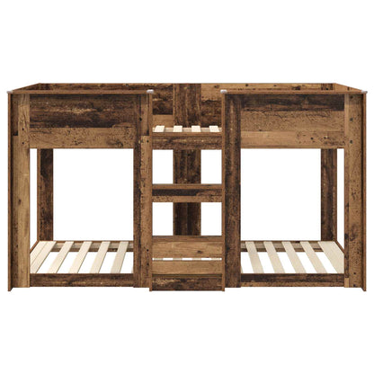 Bunk Bed for Kids Old Wood 90 x 200 cm Engineered Wood