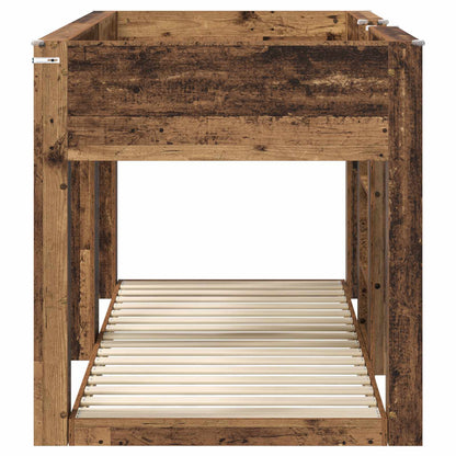Bunk Bed for Kids Old Wood 90 x 200 cm Engineered Wood