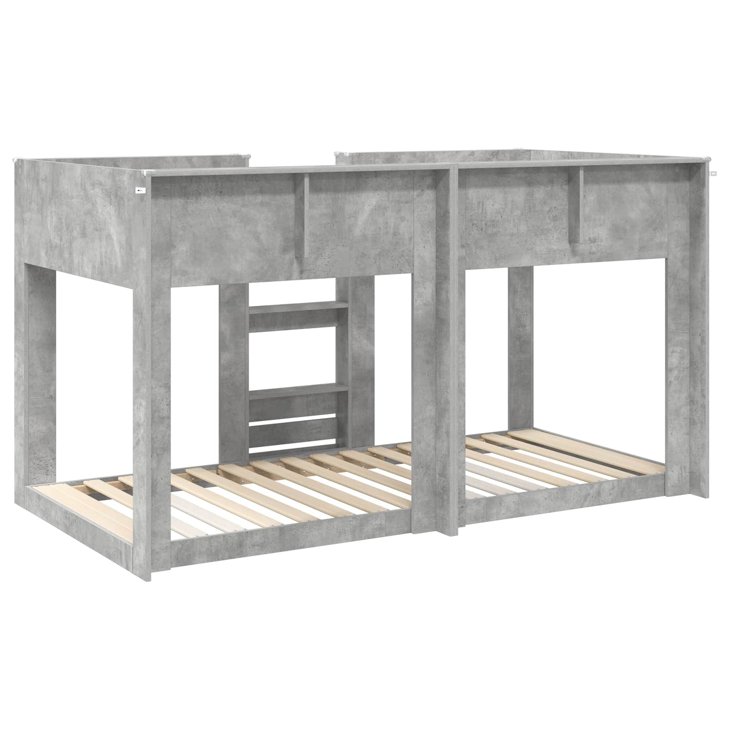 Bunk Bed for Kids Concrete Grey 100 x 200 cm Engineered Wood