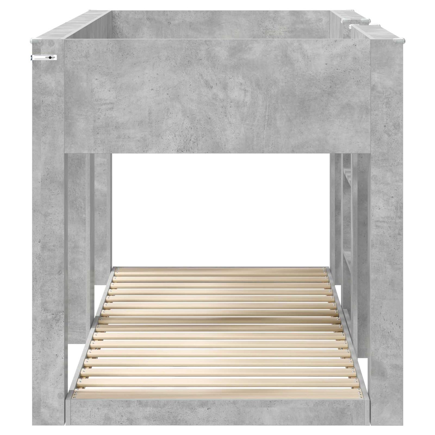 Bunk Bed for Kids Concrete Grey 100 x 200 cm Engineered Wood