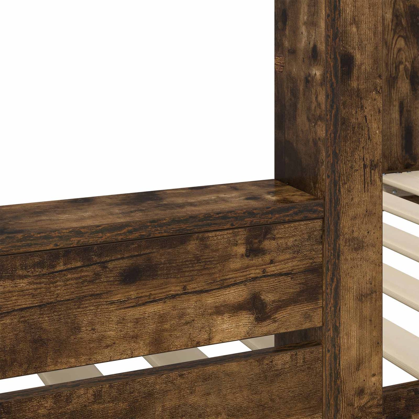 Bunk Bed for Kids Smoked Oak 100 x 200 cm Engineered Wood