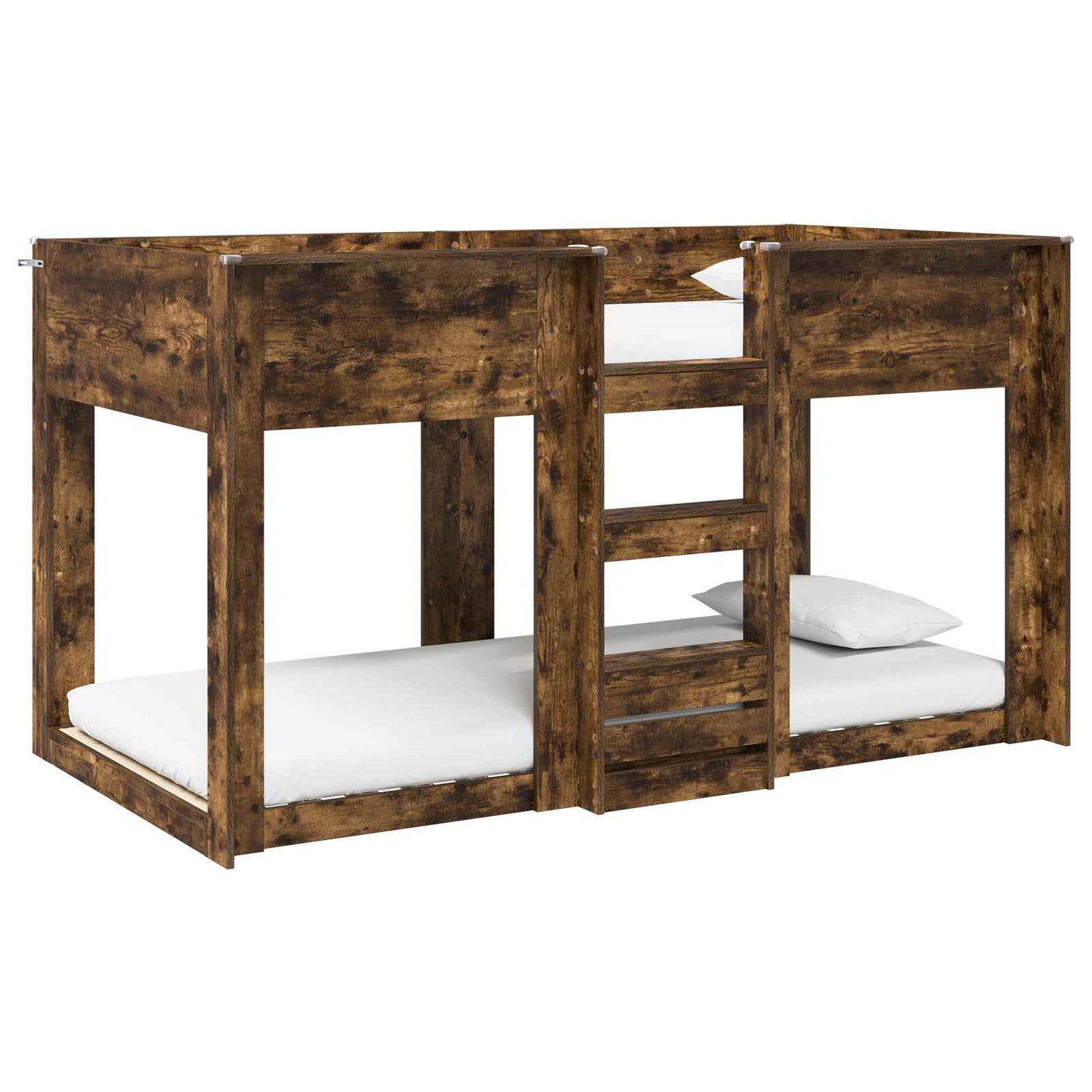 Bunk Bed for Kids Smoked Oak 100 x 200 cm Engineered Wood