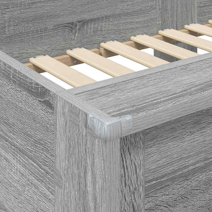 Bunk Bed for Kids Grey Sonoma 100 x 200 cm Engineered Wood