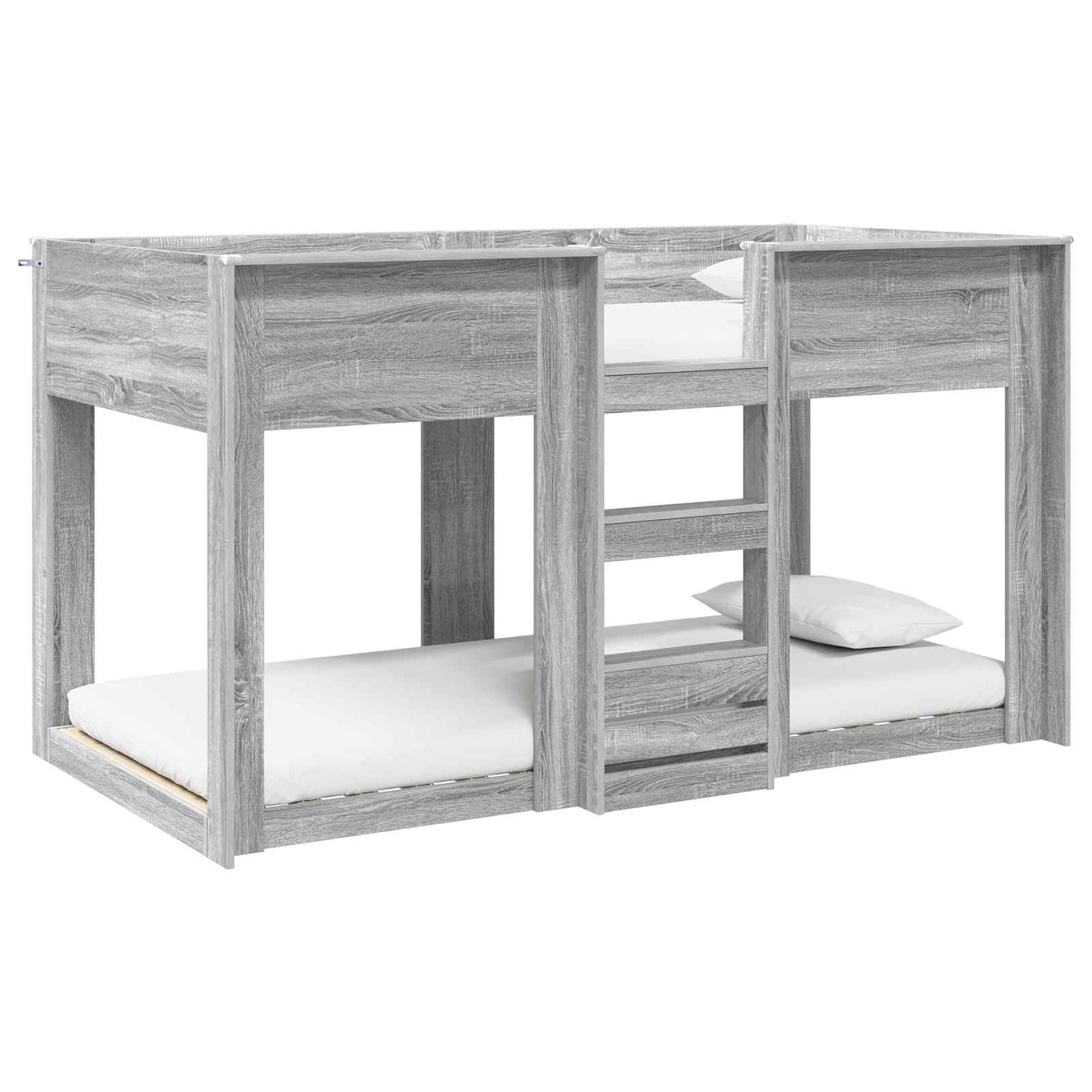 Bunk Bed for Kids Grey Sonoma 100 x 200 cm Engineered Wood