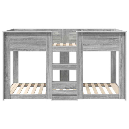 Bunk Bed for Kids Grey Sonoma 100 x 200 cm Engineered Wood