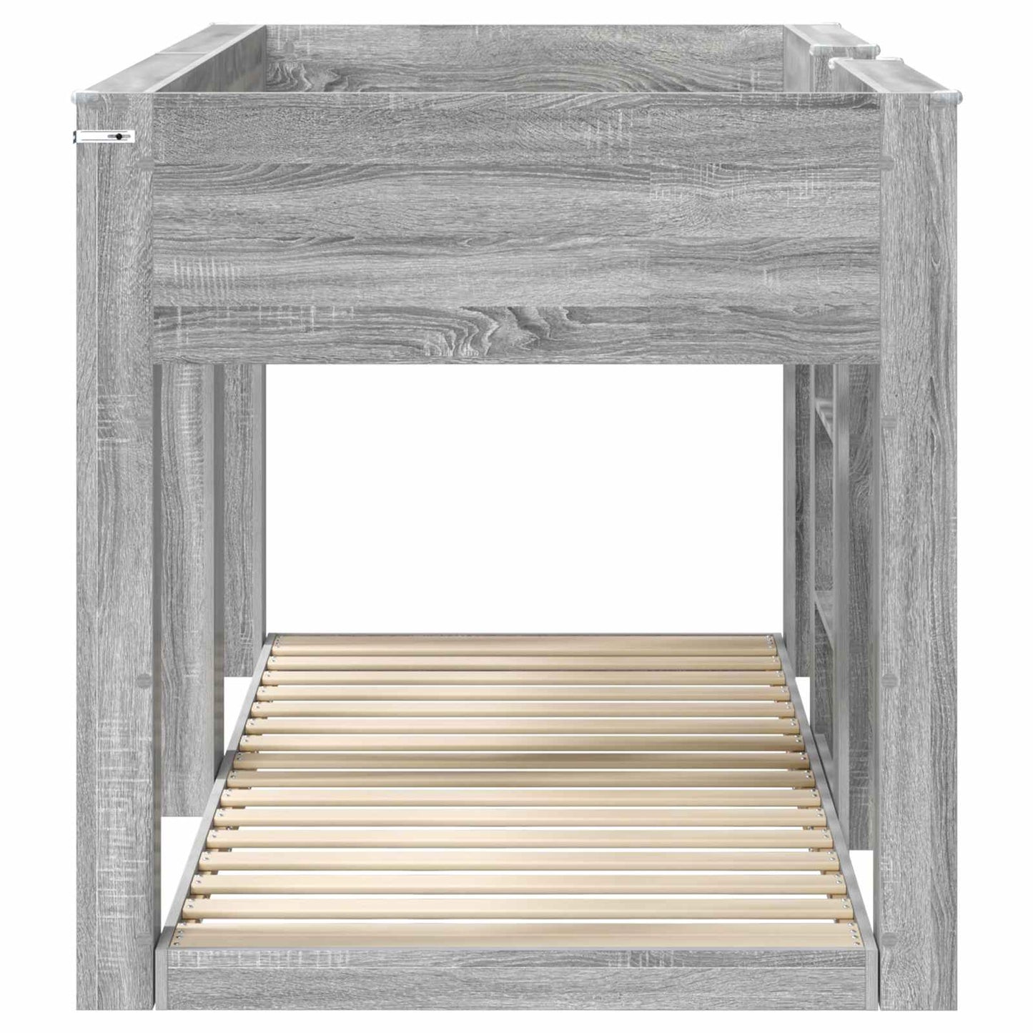 Bunk Bed for Kids Grey Sonoma 100 x 200 cm Engineered Wood