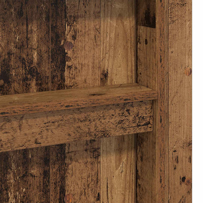Loft Bed Frame with Desk Old Wood 90 x 190 cm Engineered Wood
