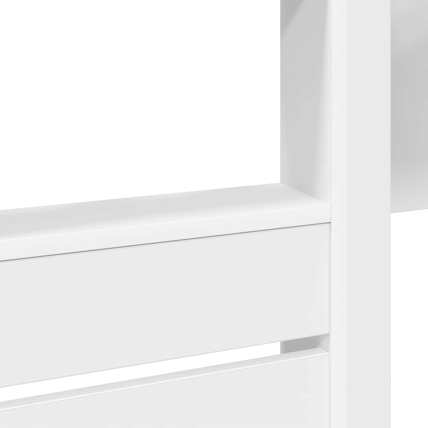 Bunk Bed for Kids White 75 x 190 cm Engineered wood