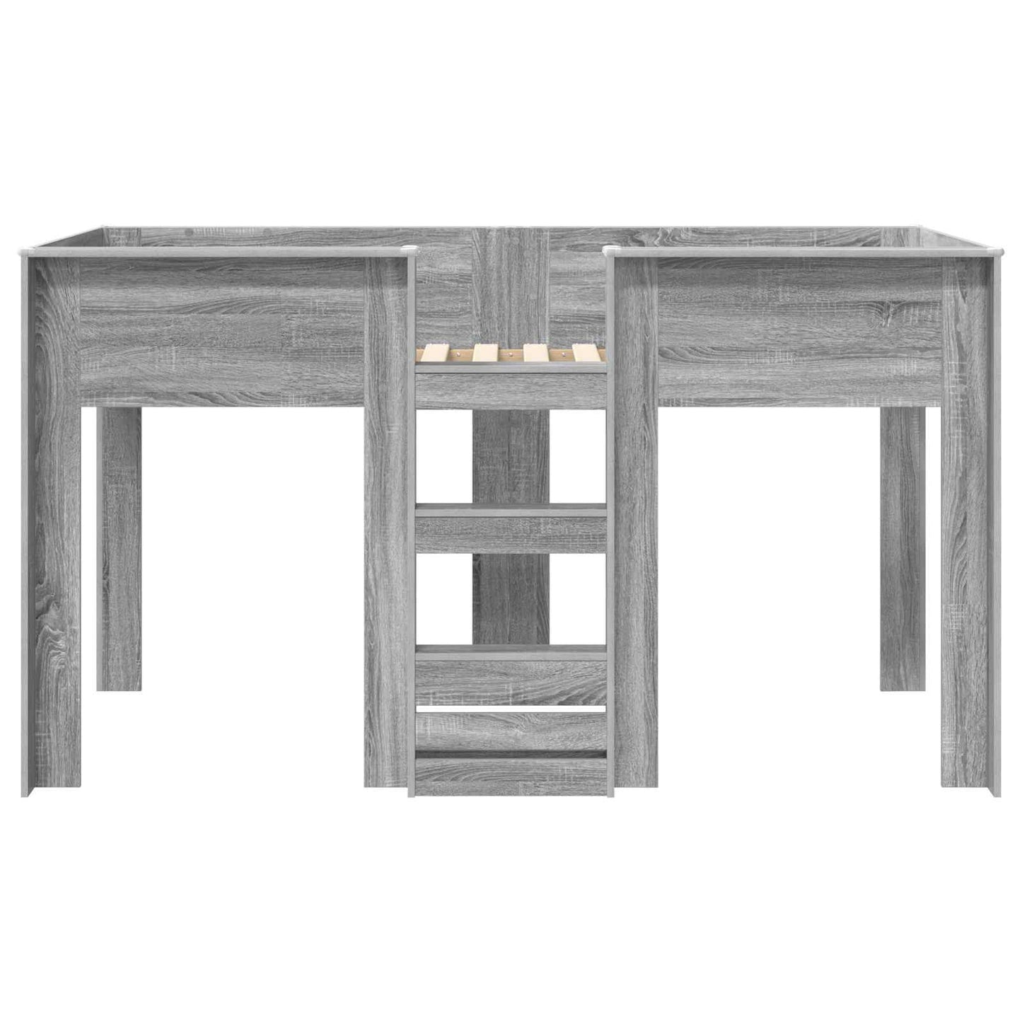 Bunk Bed for Kids Grey Sonoma 75 x 190 cm Engineered wood