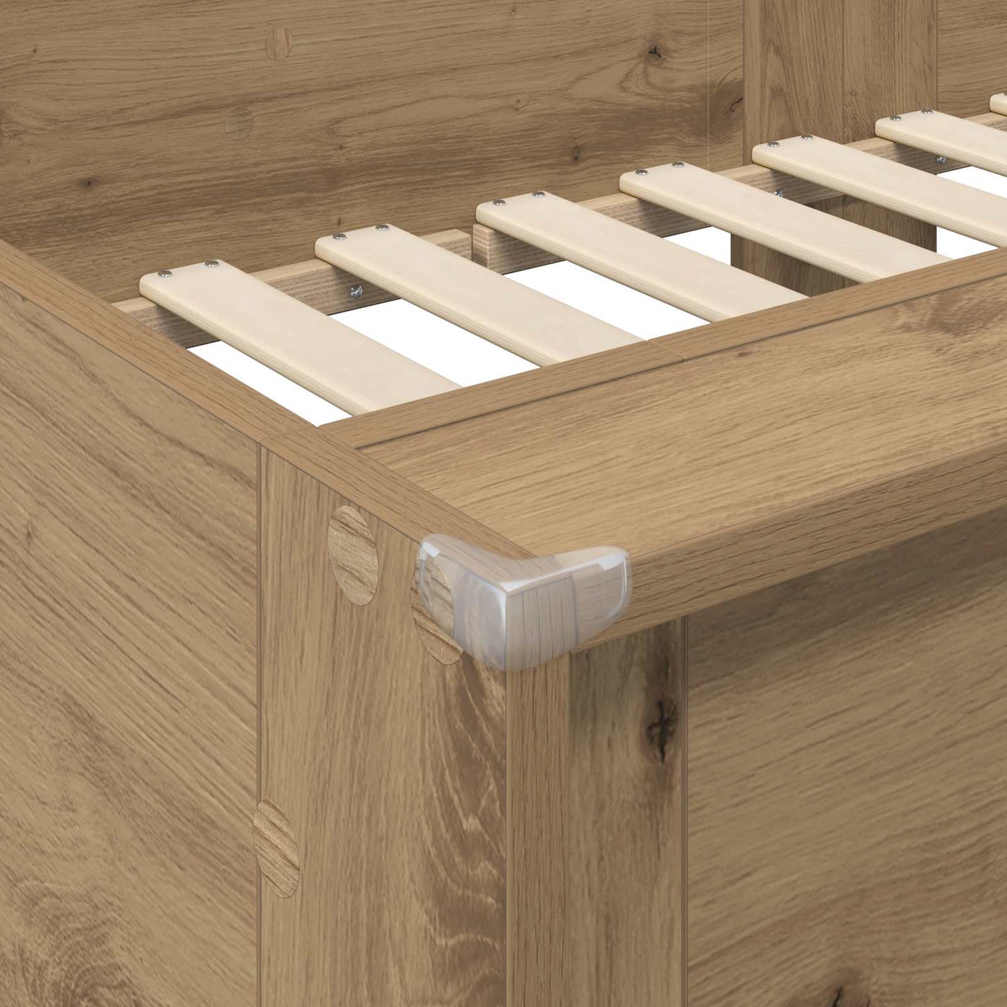 Bunk Bed for Kids Artisan Oak 75 x 190 cm Engineered wood