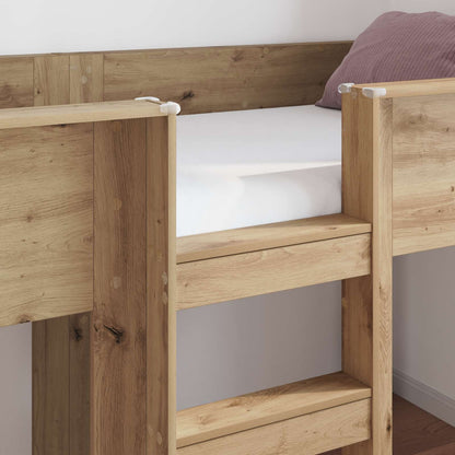 Bunk Bed for Kids Artisan Oak 75 x 190 cm Engineered wood
