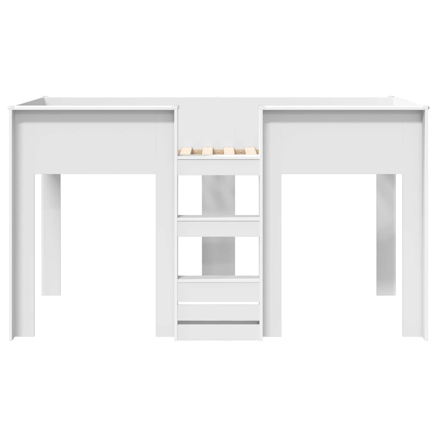 Bunk Bed for Kids White 90 x 190 cm Engineered wood